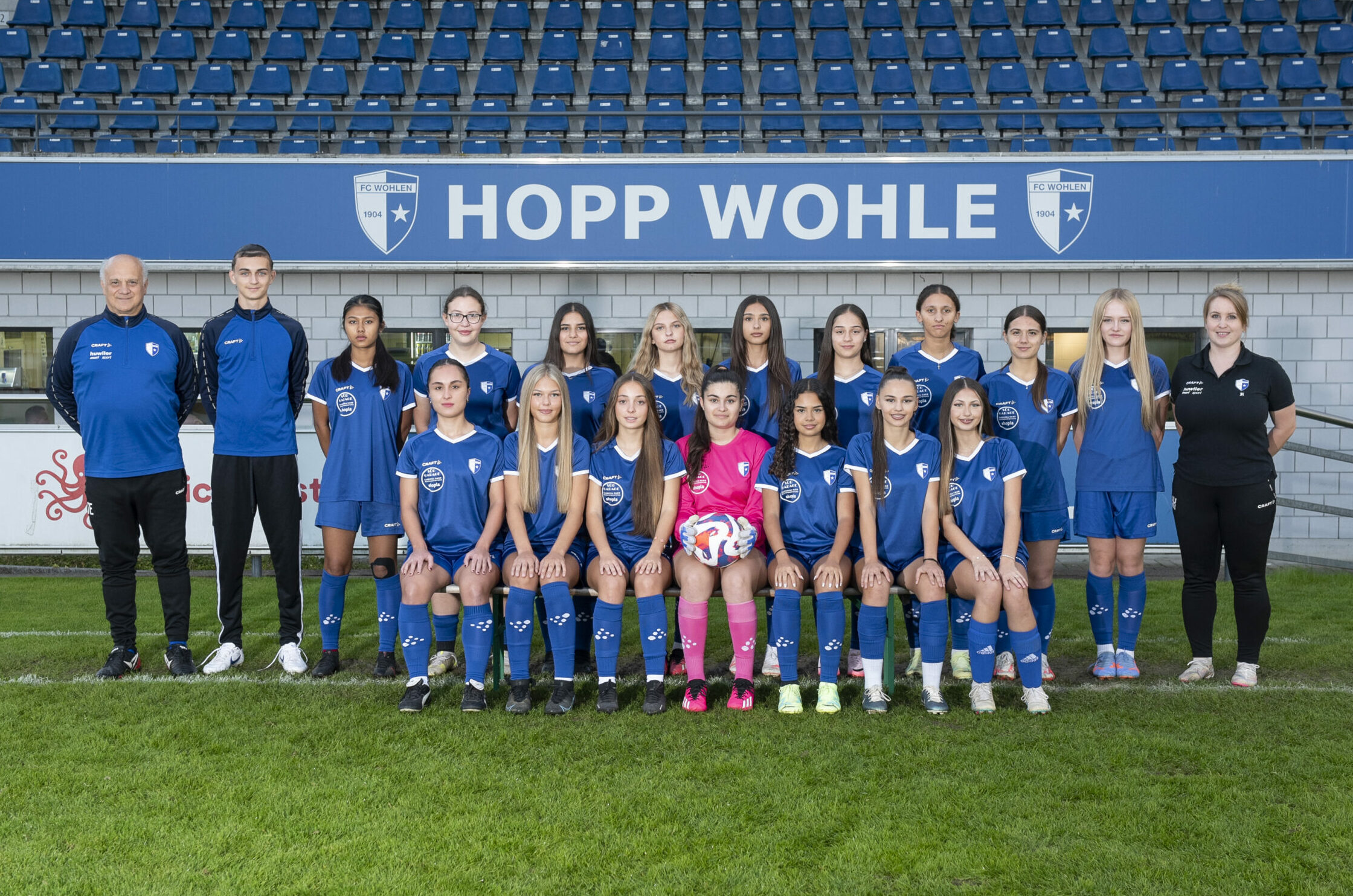 Junior women's football team of FC Wohlen 1904, illustrating a community sport often cited in teachers' favorite‑things lists